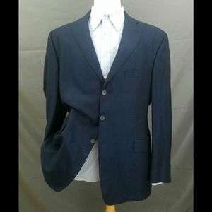 Saks Fifth Avenue Blue Bamboo Blazer